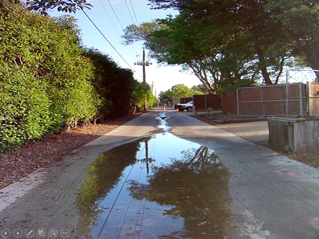 Standing Water in an Alleyway