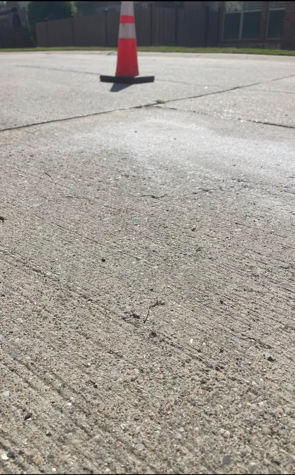 Parking Lot Repaired Cone