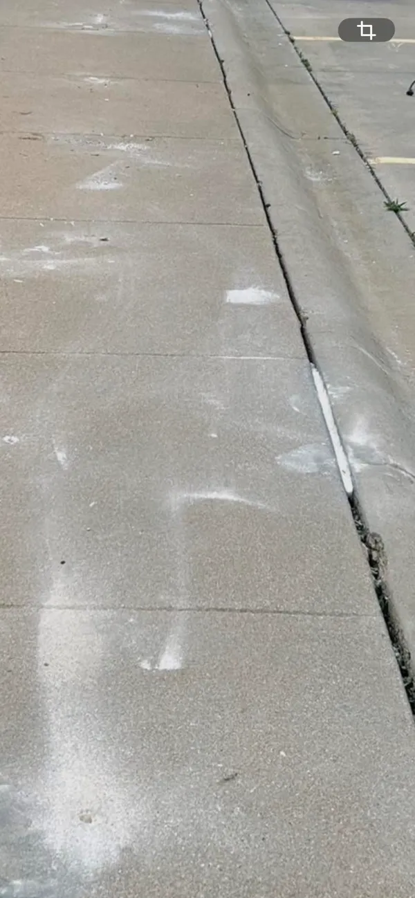 Sidewalk Settling Wide